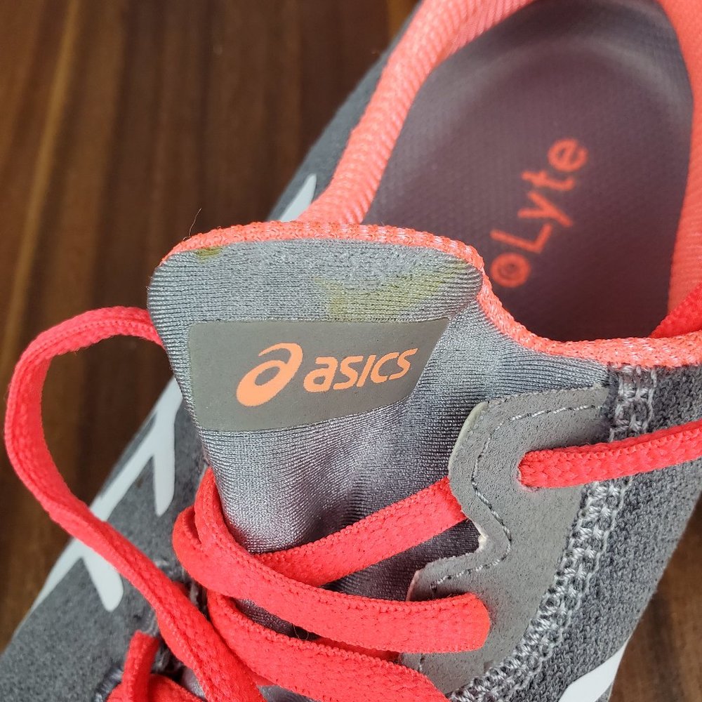 Asics MetroLyte Shoes Women’s 7.5 Gray Coral Lace Up Athletic Walking Sneakers - Picture 9 of 10